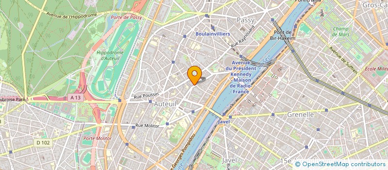 localisation de l'entreprise A.W.M  PARIS