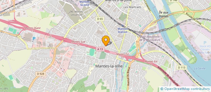 localisation de l'entreprise A & W REAL ESTATE  MANTES-LA-VILLE