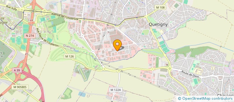localisation de l'entreprise A-WAY FORMATION à QUETIGNY