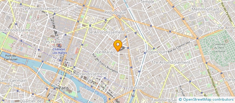localisation de l'entreprise A. WEBER METAUX à PARIS