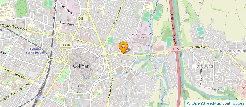 localisation de l'entreprise A.WEIBEL-MOSER  COLMAR