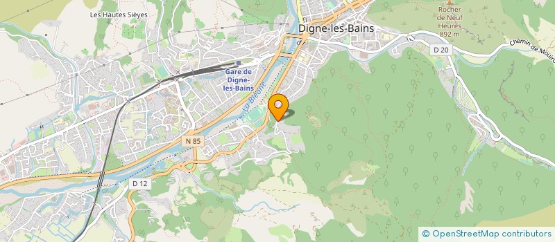localisation de l'entreprise A.X. AVENTURE à DIGNE-LES-BAINS
