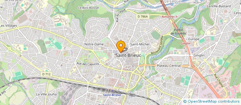 localisation de l'entreprise A.X.E. à SAINT-BRIEUC