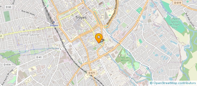 localisation de l'entreprise A X E ARCHICTURE& EXPERTISE à TROYES