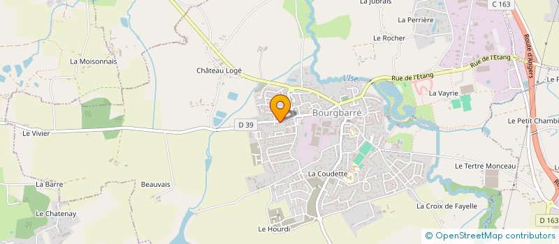 localisation de l'entreprise A.X.E.G-SECURITE  BOURGBARRE