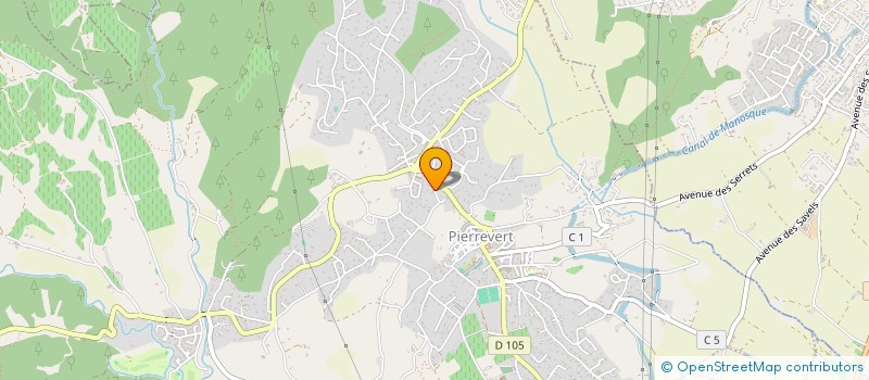 localisation de l'entreprise A.X INVEST à PIERREVERT