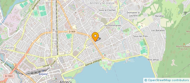 localisation de l'entreprise A.Y. AUTO à ANNECY