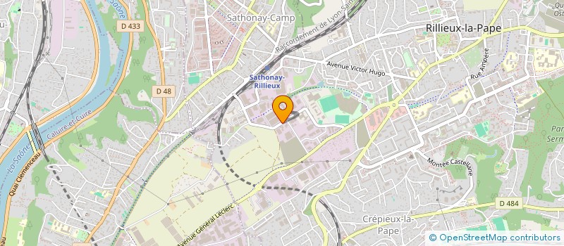 localisation de l'entreprise A Y B  RILLIEUX-LA-PAPE