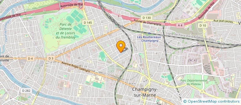 localisation de l'entreprise A-Y BATIMENT à CHAMPIGNY-SUR-MARNE