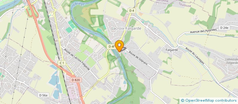 localisation de l'entreprise A.Y.C.S. ASS YOGA CHANDRA SURYA  LACROIX-FALGARDE