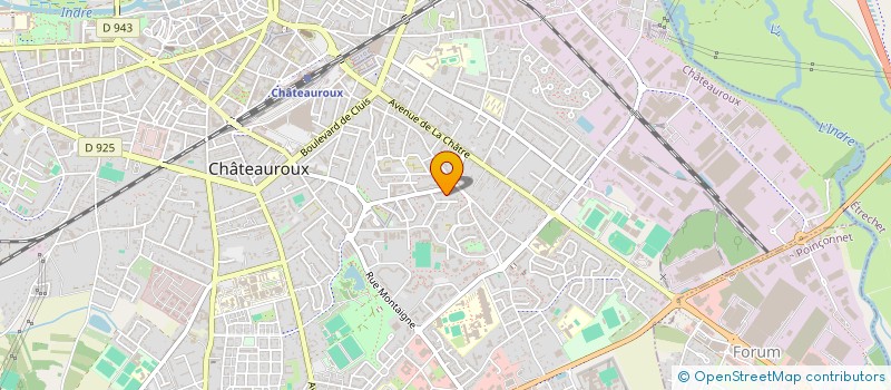 localisation de l'entreprise A.Y.E.S.CONSTRUCTION à CHATEAUROUX