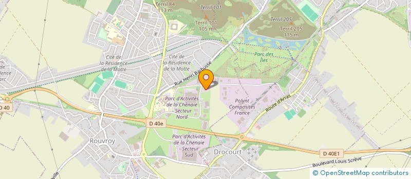 localisation de l'entreprise A.Y.F  ROUVROY