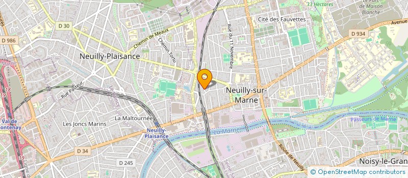 localisation de l'entreprise A.Y FINANCE à NEUILLY-SUR-MARNE