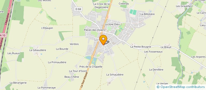 localisation de l'entreprise A Y FORMATION  SORIGNY