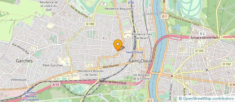 localisation de l'entreprise A.Y.L. à SAINT-CLOUD