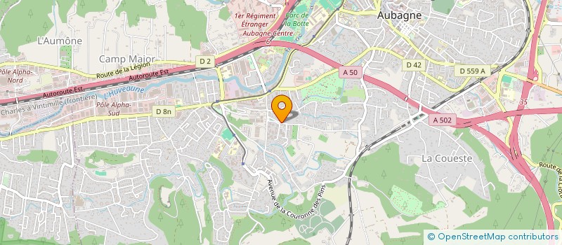 localisation de l'entreprise A.Y.N HOLDING  AUBAGNE