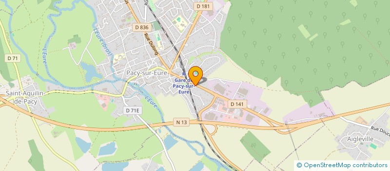 localisation de l'entreprise A.Y POULET  PACY-SUR-EURE