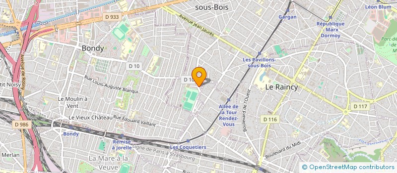 localisation de l'entreprise A.Z.93 à LES PAVILLONS-SOUS-BOIS