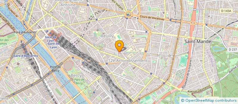 localisation de l'entreprise A.Z.A. à PARIS