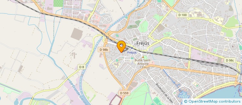 localisation de l'entreprise A.Z.A.D CONSTRUCTIONS à FREJUS