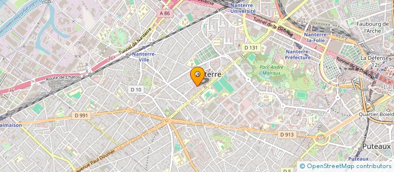 localisation de l'entreprise A.Z AERO TRAINING  NANTERRE