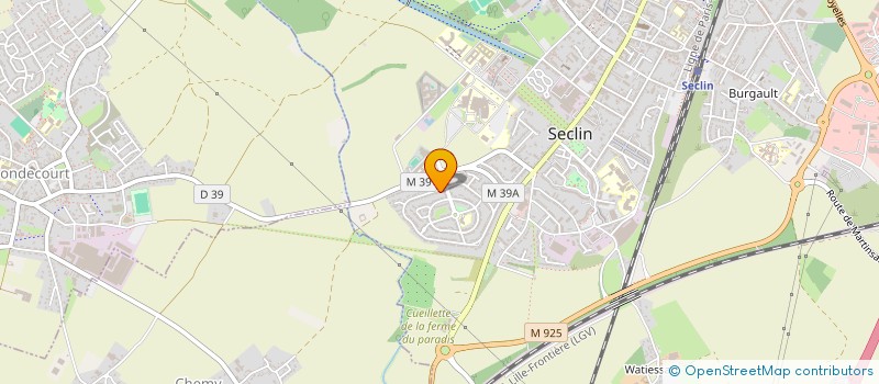 localisation de l'entreprise A.Z BAT à SECLIN