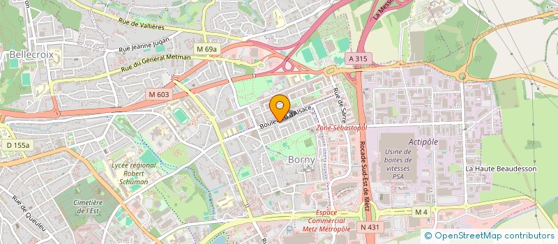 localisation de l'entreprise A.Z. BATIMENT  METZ