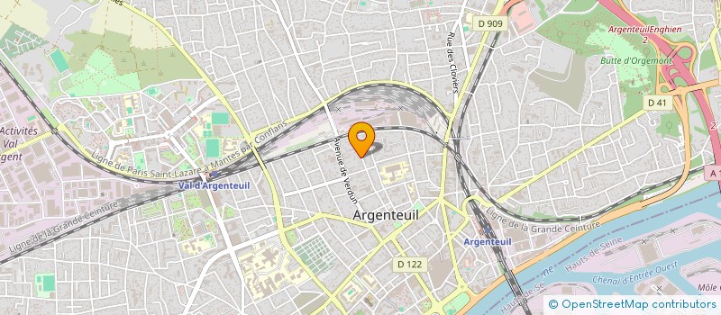 localisation de l'entreprise A Z CONCEPT  ARGENTEUIL