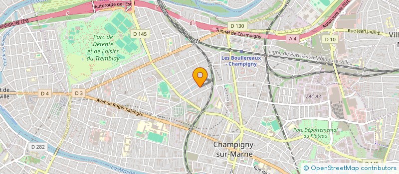 localisation de l'entreprise A Z COUVERTURE à CHAMPIGNY-SUR-MARNE