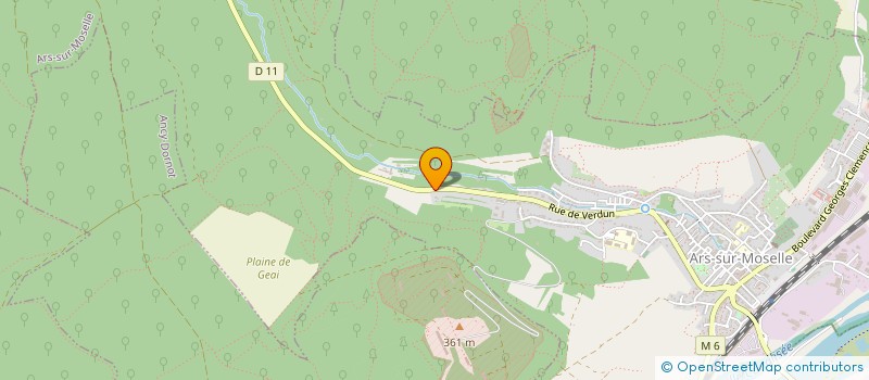 localisation de l'entreprise A.Z. DEPANN'GAZ  ARS-SUR-MOSELLE