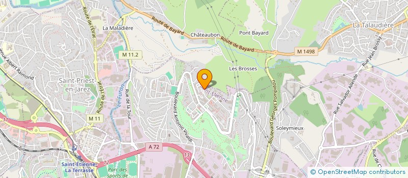 localisation de l'entreprise A Z DISTRIBUTION à SAINT-ETIENNE