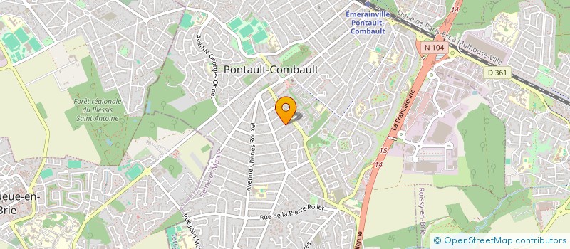 localisation de l'entreprise A.Z-ECO CLIM  PONTAULT-COMBAULT