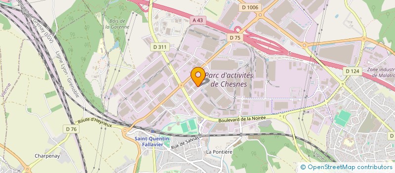 localisation de l'entreprise A Z ELECTRONIC à SAINT-QUENTIN-FALLAVIER
