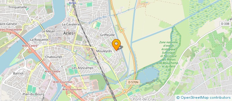 localisation de l'entreprise A.Z ET FILS à ARLES