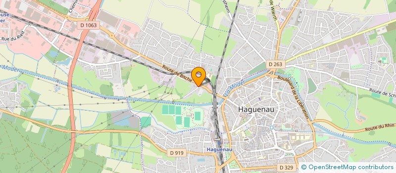 localisation de l'entreprise A.Z FACADES à HAGUENAU