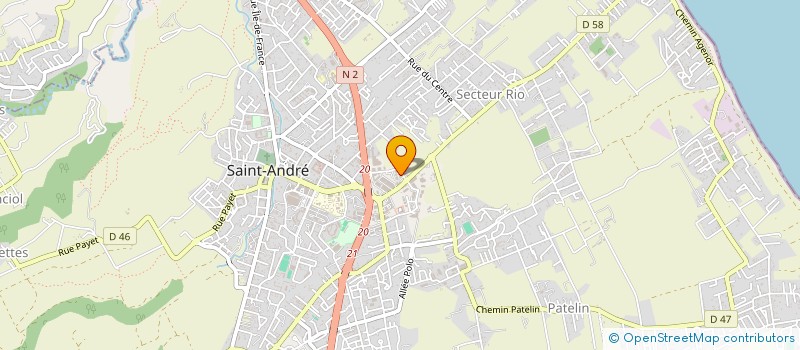 localisation de l'entreprise A.Z.H.R BRICOLAGE à SAINT-ANDRE