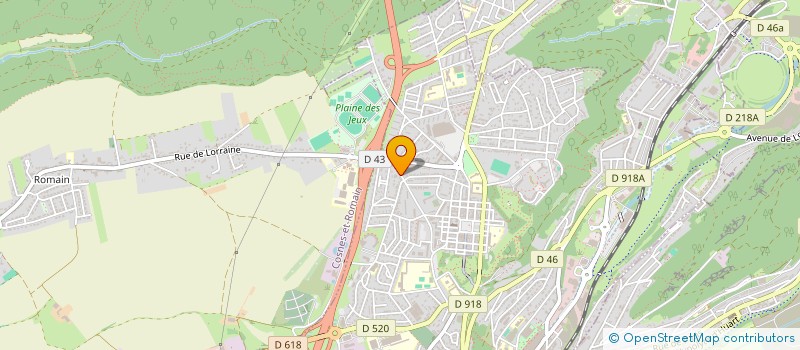 localisation de l'entreprise A.Z.IMMOBILIER à LONGWY