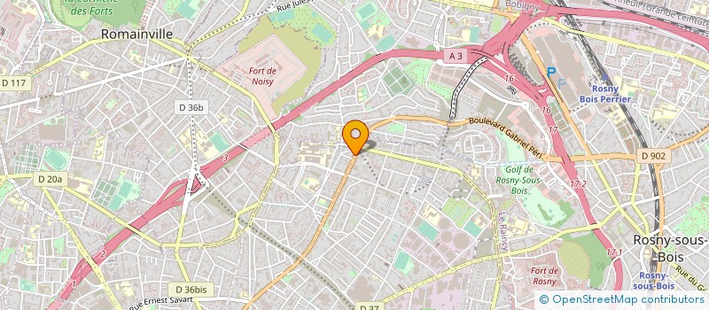localisation de l'entreprise A.Z INFO  MONTREUIL
