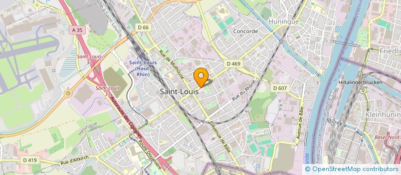 localisation de l'entreprise A-Z INGENIERIE DU BATIMENT à SAINT-LOUIS