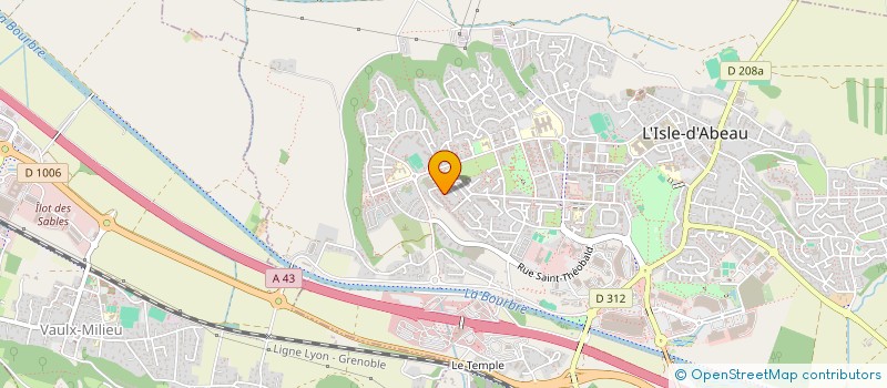 localisation de l'entreprise A-Z MENUISERIE  L'ISLE-D'ABEAU