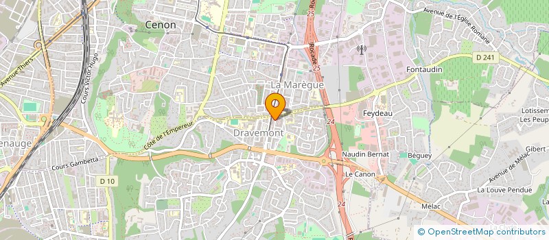 localisation de l'entreprise A.Z PLATRERIE 33 à FLOIRAC