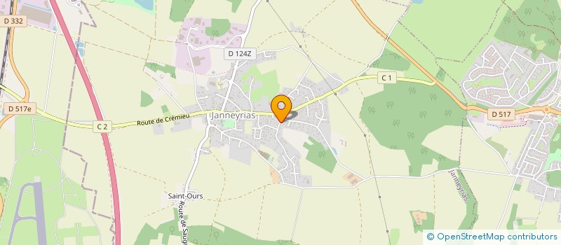 localisation de l'entreprise A-Z PLATRERIE PEINTURE à JANNEYRIAS