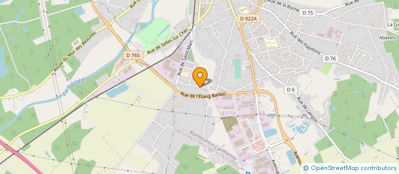 localisation de l'entreprise A.Z PROJECTION  ROMORANTIN-LANTHENAY