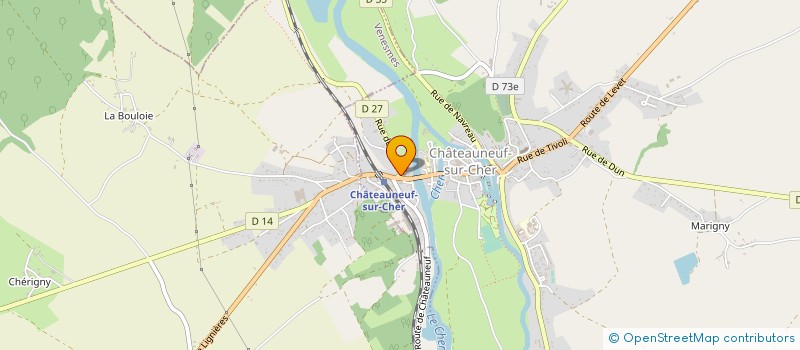 localisation de l'entreprise A-Z RENOVATION  CHATEAUNEUF-SUR-CHER