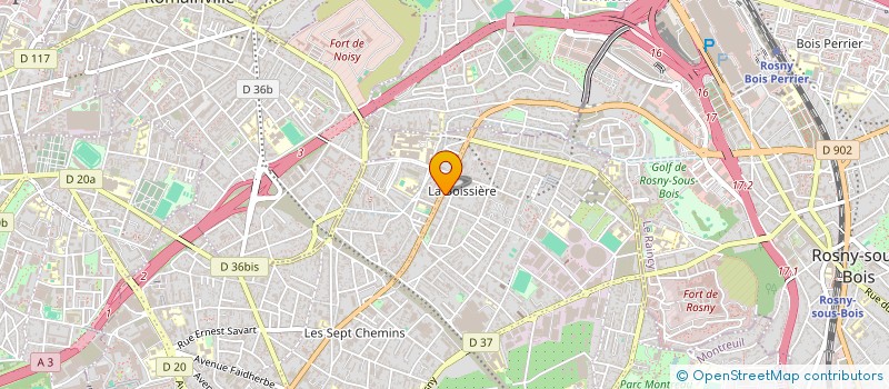 localisation de l'entreprise A.Z.S BATI à MONTREUIL