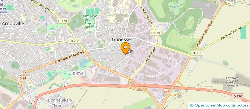localisation de l'entreprise A - Z - TRAITEUR PASCAL COLAS à GONESSE