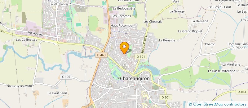 localisation de l'entreprise A'ZELLES SOLIDAIRES  CHATEAUGIRON