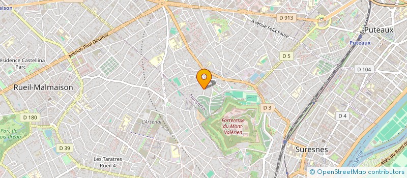 localisation de l'entreprise A0WEBCREATION  NANTERRE