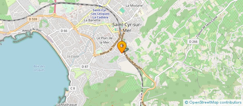 localisation de l'entreprise A1 IMMOBILIER à SAINT-CYR-SUR-MER