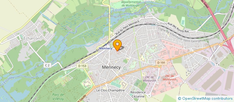 localisation de l'entreprise A10 SUPER MARCHE à MENNECY